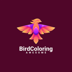 Illuistration vector graphic of Bird Coloring, good for logo design