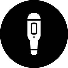 thermometer glyph icon