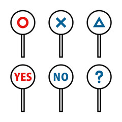 回答札のアイコンセット　