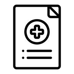 prescription line icon