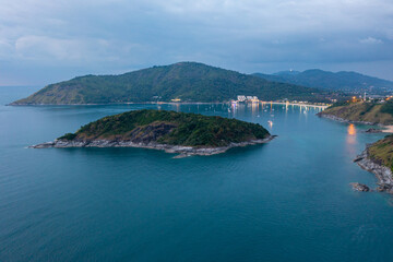 Laem phrom thep cape best spots to watch the sunset in phuket,Thailand.