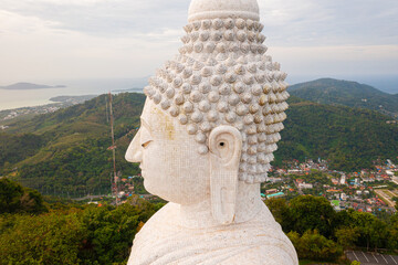 Phuket Big Buddha is one of the island most important and revered landmarks on the island..Phuket big Buddha is on the top of high mountain can see around the Phuket island © Washburn