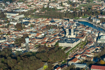 Obraz premium Aerial Ville de Verdun Lorraine France