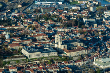 Aerial Ville de Verdun Lorraine France
