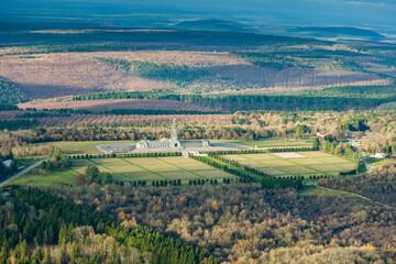 Obraz premium Aerial Citadelle Ossuaire de Douaumont Nord-est de Verdun Lorraine France