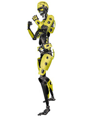 3d illustration of an robot