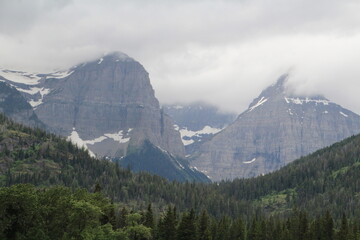 landscape in the mountains, Waterton Lakes National Park, Alberta