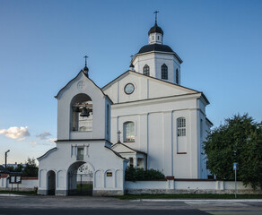 Fototapeta na wymiar Savior Transfiguration Church in Rakov (Minsk region). Belarus.