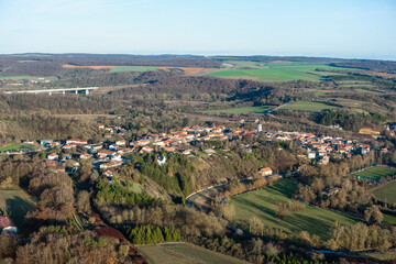Fototapeta na wymiar Aerial Cimetière Américain de Thiaucourt Lorraine France