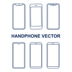 smartphone handphone vector for website, mockup, logo, symbol, icon
