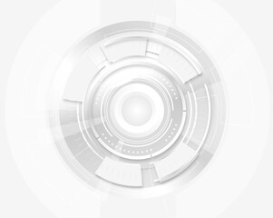 white technology and time machine background