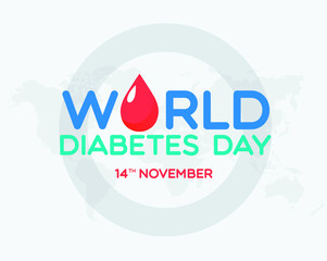 World diabetes day illutrator design