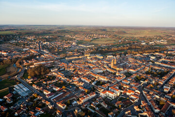 Aerial Luneville et Son Chateau Lorraine France