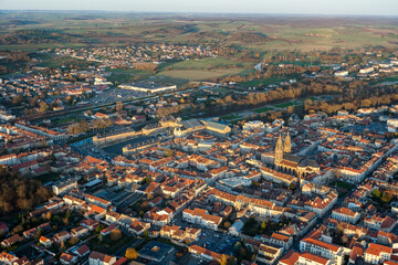 Aerial Luneville et Son Chateau Lorraine France