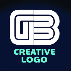 Creative letter G B Vector logo for Business Company, Brand Logo