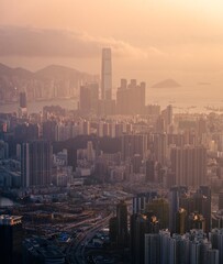 The beautiful city views of Hong Kong