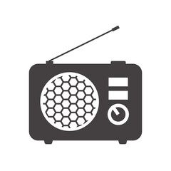 Radio vector icon on white background