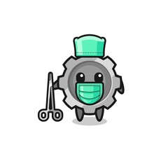 surgeon gear mascot character