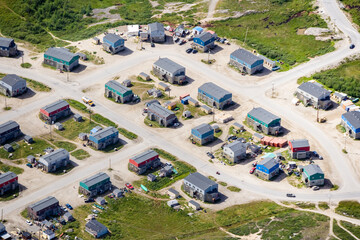 Inuit Village of Kuujjuaq Nunavik Quebec Canada