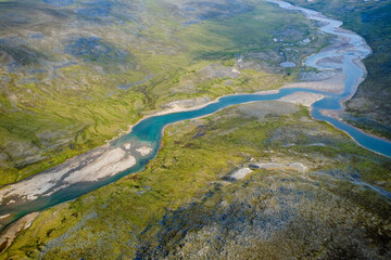 Tundra and Barren Landscape Nunavik Quebec Canada