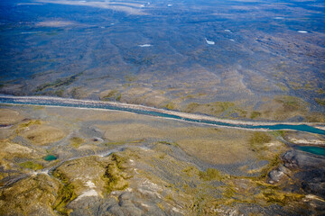 Tundra and Barren Landscape Nunavik Quebec Canada