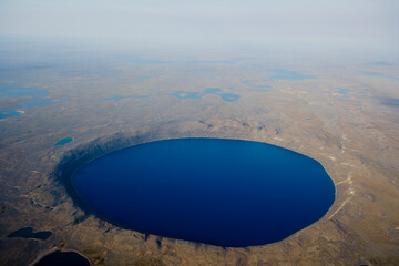Pingualuit Crater - Cratère du Nouveau Ungava Peninsula Nunavik Quebec Canada