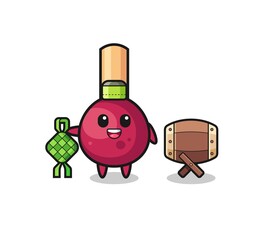 matches muslim character are celebrating Eid Al Fitr