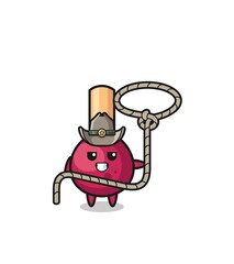 the matches cowboy with lasso rope