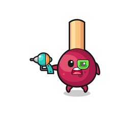 cute matches holding a future gun
