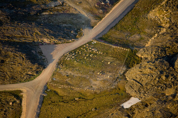 Airport and Inuit Village of Ivujivik Nunavik Quebec Canada