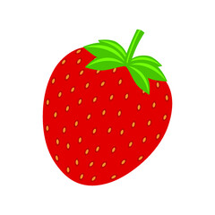 Strawberry vector illustration isolated on white background