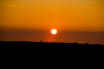 Sunset Nunavik Quebec Canada