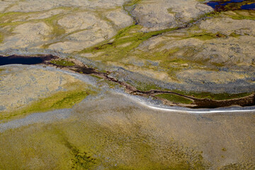 Abstract Tundra Landscape Nunavik Quebec Canada