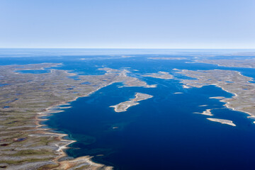 Abstract Tundra Landscape Near Povungnituk Nunavik Quebec Canada