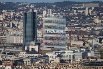 Fototapeta na wymiar Vue d'ensemble de Marseille depuis Notre Dame de la Garde, ville de Marseille, département des Bouches du Rhône, France
