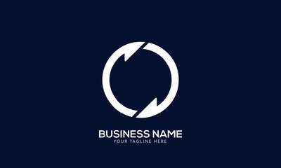 Alphabet CD or DC circle headphone monogram vector logo template