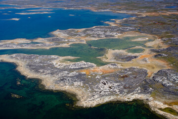 Abstract Tundra Landscape Near Povungnituk Nunavik Quebec Canada