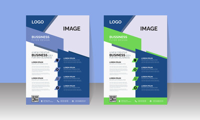 New Corporate Business Flyer Design, Travel Brochure Design, Real State A4 Template, Vector Illustration with Images