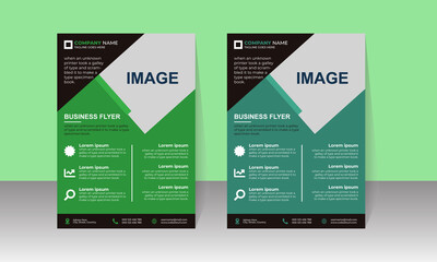 New Corporate Business Flyer Design, Travel Brochure Design, Real State A4 Template, Vector Illustration with Images