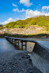 Obraz premium 岩間沈下橋