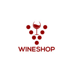 Wine Logo Template Vector. Wine Drink Logo Concept
