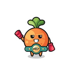 carrot boxer mascot character