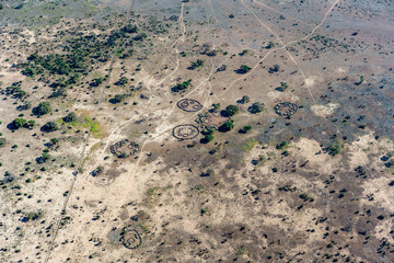 Maasai Enkang Traditional Village Amboseli Park Game Reserve Kenya