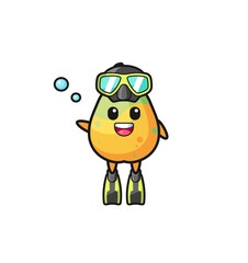 the papaya diver cartoon character