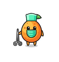 surgeon kumquat mascot character
