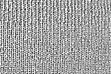 Grunge texture of the background of coarse knitted wool. English elastic wool. Warm knitted fabric. Abstract background of rough hand knitting. Vector illustration. Overlay template