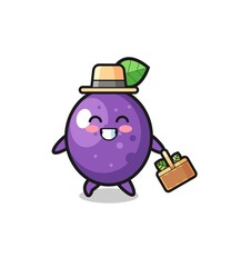 passion fruit herbalist character searching a herbal