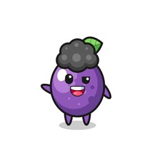 passion fruit character as the afro boy