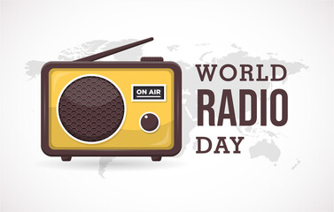 World Radio Day Vector Illustration.