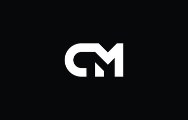 Initial based clean and minimal letter. CM logo creative and monogram icon symbol. Universal elegant luxury alphabet vector design